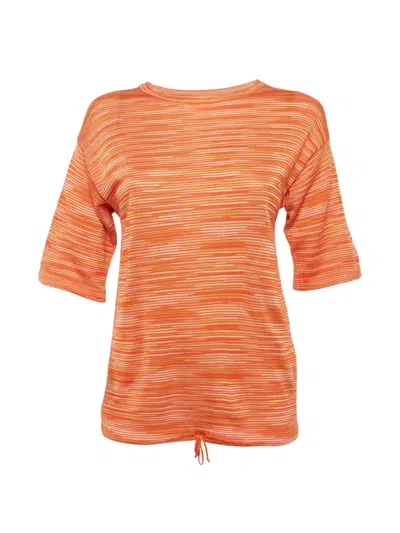 Pre-owned Missoni Striped T-shirt In Orange