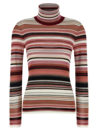 MISSONI STRIPED TURTLENECK SWEATER