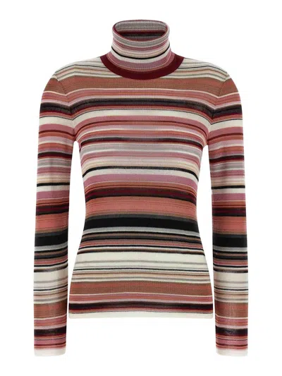 MISSONI STRIPED TURTLENECK SWEATER
