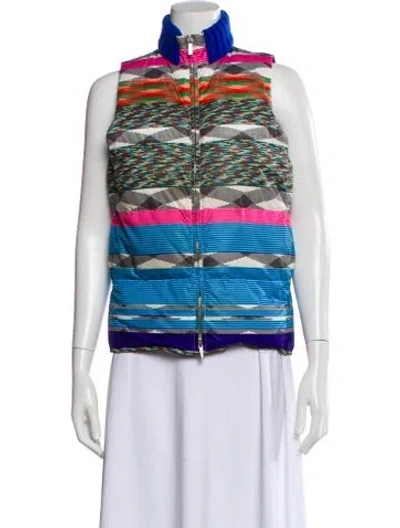 Pre-owned Missoni Striped Vest In Blue