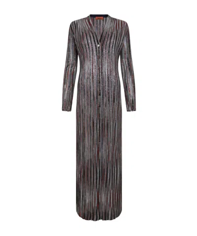 Missoni Striped V-neck Cardigan In Multi