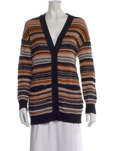 Pre-owned Missoni Striped V-neck Sweater In Multi