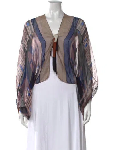 Pre-owned Missoni Striped V-neck Sweater In Multi