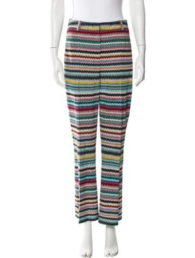 Pre-owned Missoni Striped Wide Leg Pants