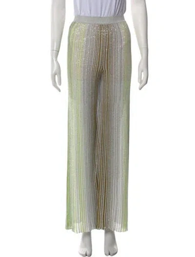 Pre-owned Missoni Striped Wide Leg Pants