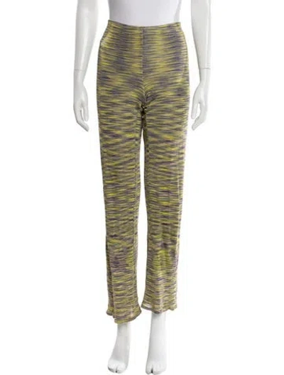 Pre-owned Missoni Striped Wide Leg Pants In Multi