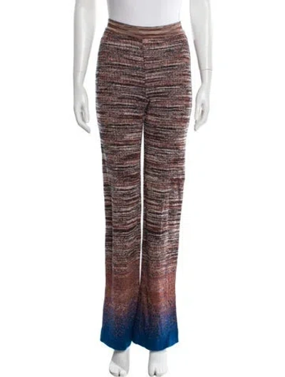 Pre-owned Missoni Striped Wide Leg Pants In Multi