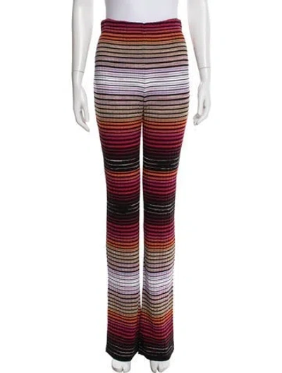Pre-owned Missoni Striped Wide Leg Pants In Multi