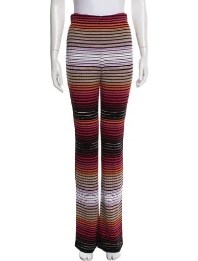 Pre-owned Missoni Striped Wide Leg Pants In Multi