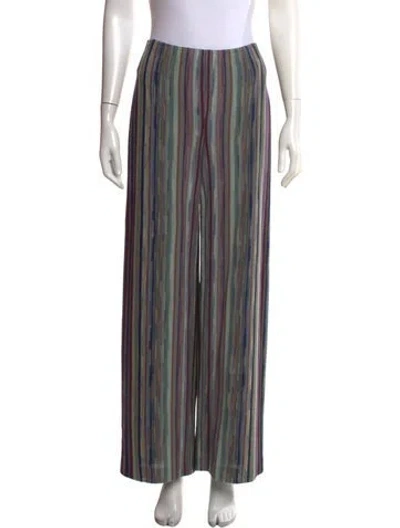Pre-owned Missoni Striped Wide Leg Pants In Multicolor