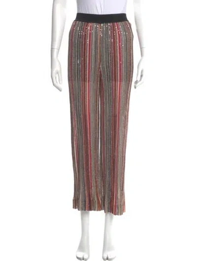 Pre-owned Missoni Striped Wide Leg Pants W/ Tags In Multi