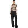 Missoni Striped Wool And Viscose Crewneck Pullover In Multicoloured