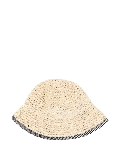Missoni Striped-trim Bucket Hat In Brown