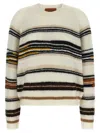 Missoni Stripes Intarsia Sweater Sweaters And Cardigans White In Neutral