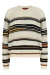 Missoni Stripes Intarsia Sweater Sweaters And Cardigans White In White