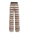 Missoni Crochet-knit Cotton-blend Wide-leg Pants In Nude