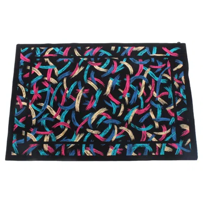 Pre-owned Missoni Stunning Vintage  Rug By T &j Vestor In Pure Wool *free Shipping In Black