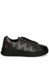 Missoni Suede Sneakers In Black