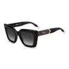 Missoni Geometric Frame Sunglasses In Black