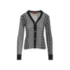 Missoni Buttoned Wool Cardigan Zigzag Stripes In Black