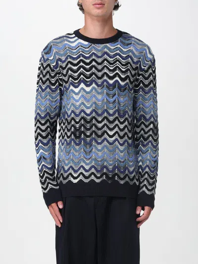 MISSONI SWEATER MISSONI MEN COLOR BLUE,H35125009