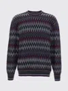 Missoni Zigzag Pattern Sweater Sweaters And Cardigans Blue In Multi