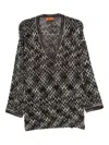 Missoni Geometric-pattern V-neck Sweater In Multi