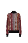 Missoni Zigzag Turtleneck Sweater In Multicolour