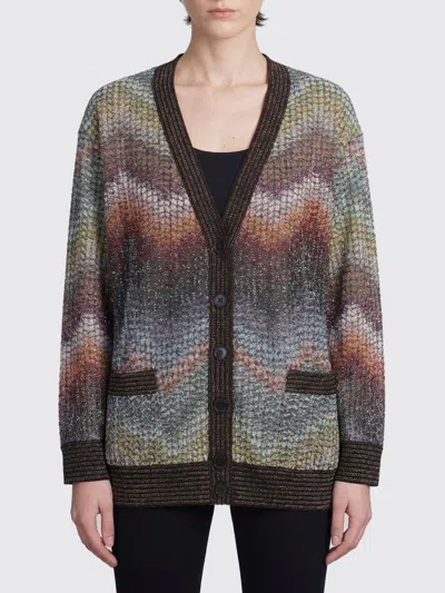 Missoni Embroidered Viscose Blend Cardigan In Multi
