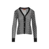 Missoni Buttoned Wool Cardigan Zigzag Stripes In Black