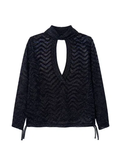 Missoni Sweaters Blue In Black