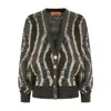 Missoni Wave Pattern Cardigan Sweaters And Cardigans Multicolor In Green