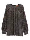 Missoni Striped Sequined Blouse In Metallic
