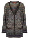 Missoni Zigzag Pattern Cardigan Sweaters And Cardigans Multicolor In Multi