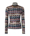 Missoni Zigzag Rollneck Sweater In Multi