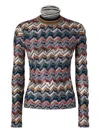 Missoni Zigzag Rollneck Sweater In Multi