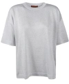 Missoni Round Neck Oversized T-shirt In Silver
