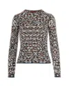 Missoni Maglia Con Motivo Fiammato Multicolor In White