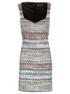 Shop Missoni Sweetheart Neckline Mini Dress In Multicolor
