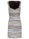 Shop Missoni Sweetheart Neckline Mini Dress In Silver