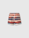 Missoni Men's Micro Zig Zag All Over Swim Shorts Red In Red