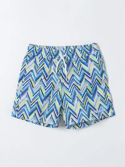 Missoni Swimsuit  Kids In Gnawed Blue
