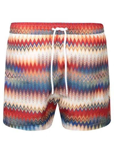 Missoni Multicolor Zigzag Swim Shorts