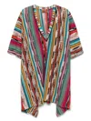 Missoni Women's Striped Kaftan | Size Small | Mc23sq03br00zzs208h In Sh Multi Dark