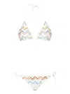 Missoni Zigzag-knit Bikini Set In Smkz Multicolor Wht Base