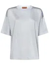 Missoni Oversized Crew Neck T-shirt In Gray