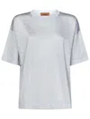 Missoni Oversized Crew Neck T-shirt In Gray