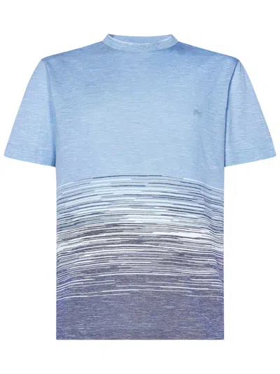 Missoni Men's Flame Cotton And Linen T-shirt | Size Small | Us25sl09 Color Bj00mrs72iz In Multicolour