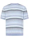 Missoni Short-sleeved Shirt In Blue