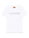 Missoni Logo-rhinestone T-shirt In White